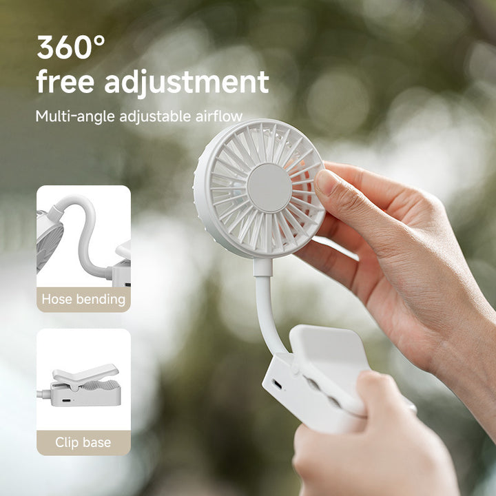 Unisex portable clip fan with adjustable arm Bowlift