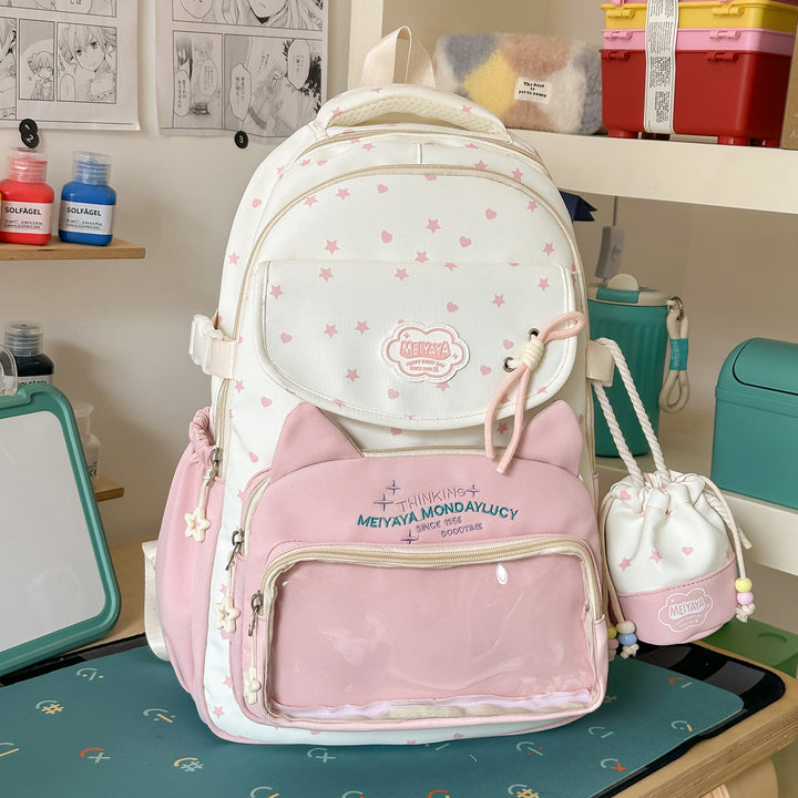 Lightweight Stylish Star Pattern Backpack