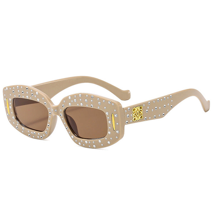Women striking sunglasses with glamorous rhinestone details Bowlift