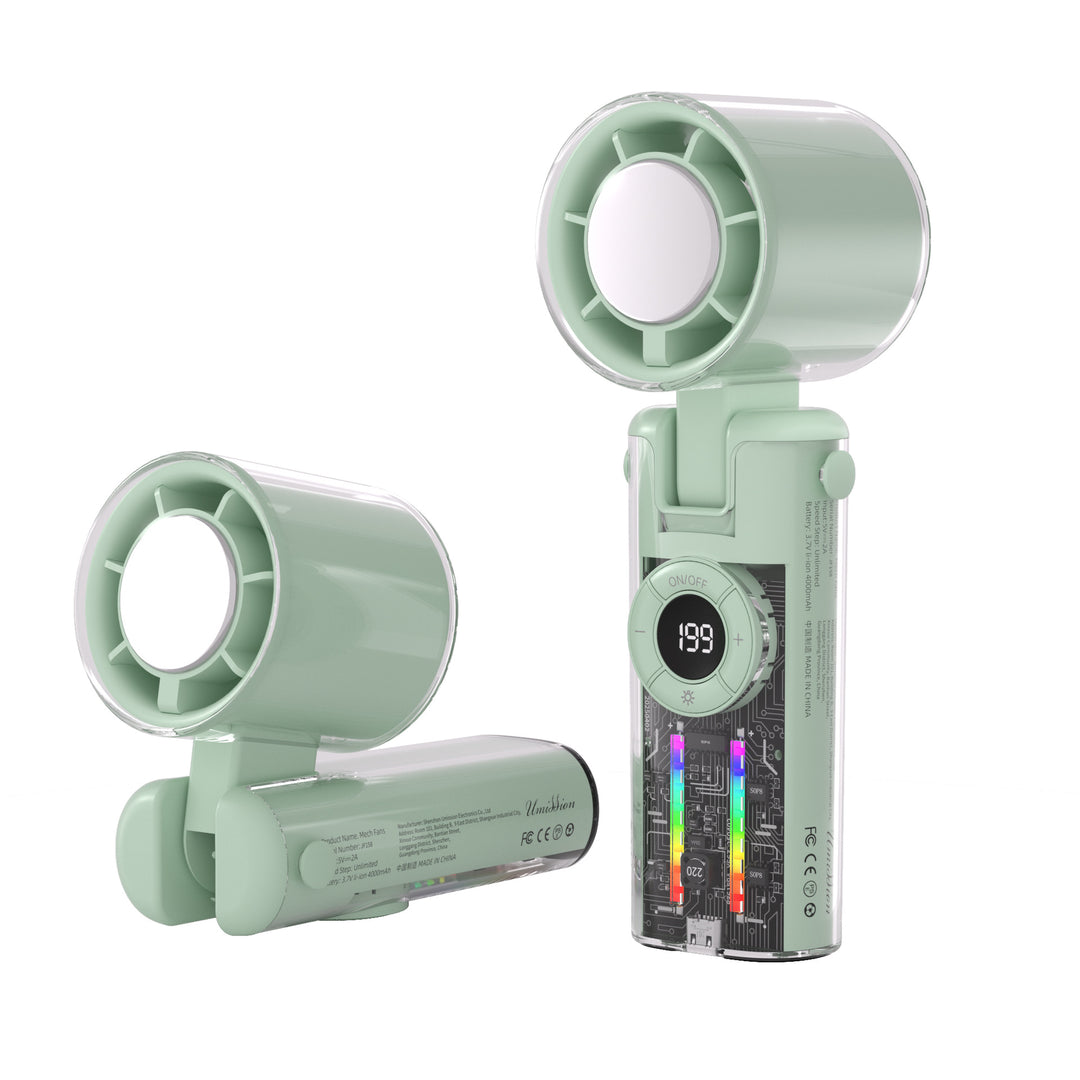 Portable Rechargeable Handheld Fan Bowlift