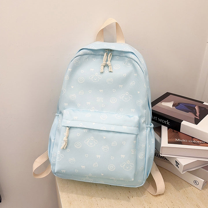 Playful Cartoon-Patterned Backpack