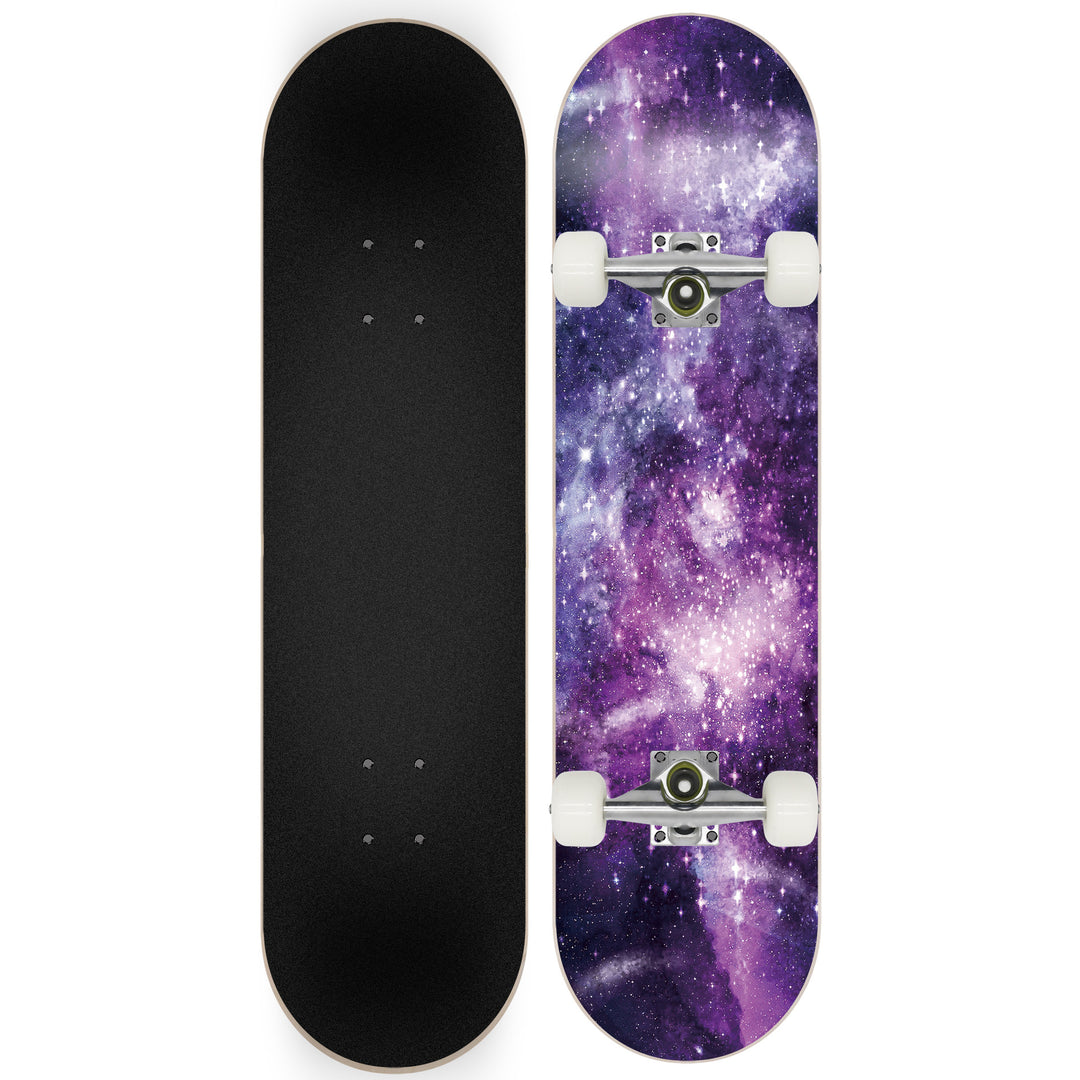Skateboard with Galaxy Design Bowlift