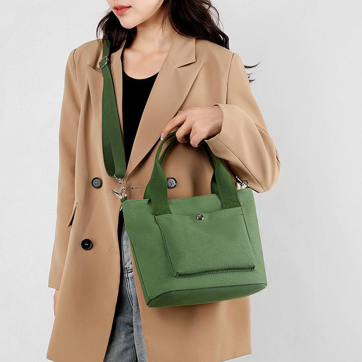 Compact Multi-Functional Canvas Handbag Bowlift