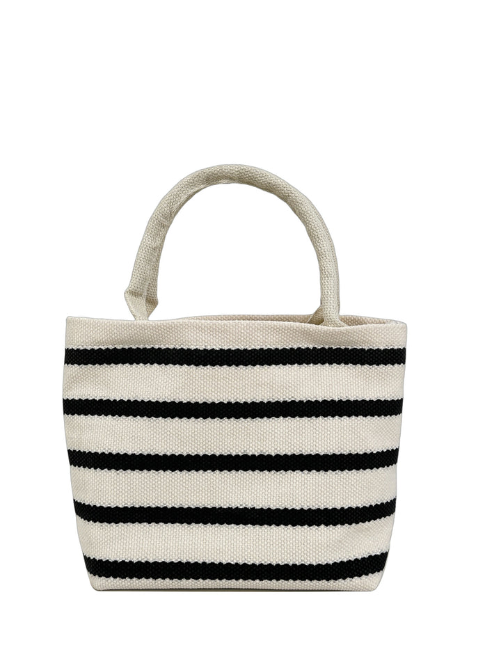 WoStriped Canvas Tote Bag Bowlift
