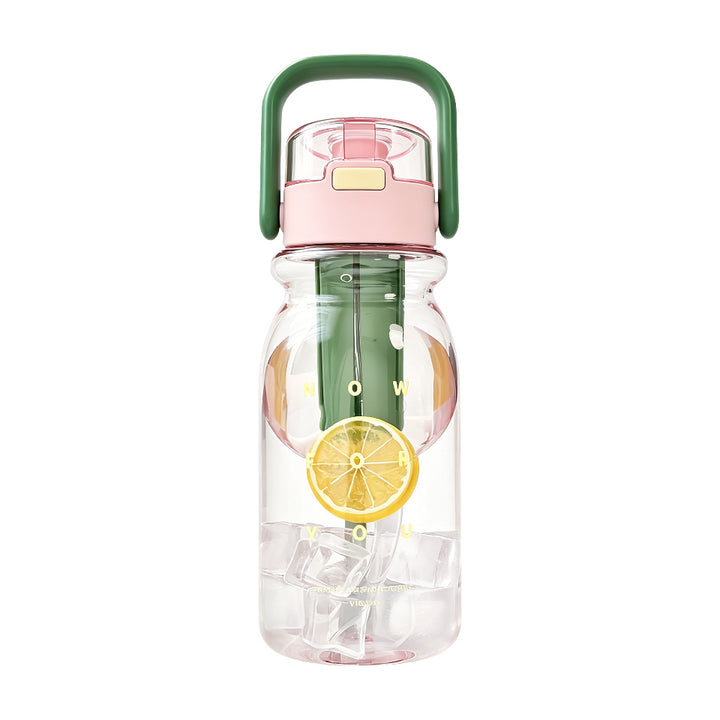 Ladies drinking bottle with fresh fruit infusion system Bowlift
