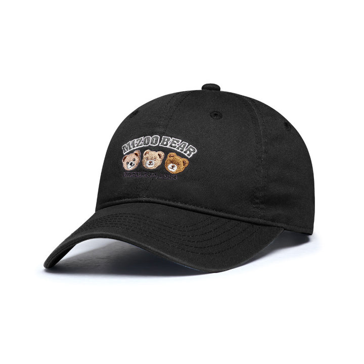 Women playful cotton cap with embroidered animal design Bowlift