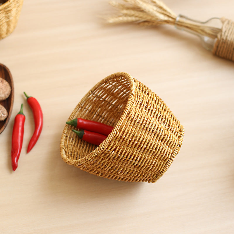 Unisex Handcrafted Decoration Basket with Modern Design Bowlift