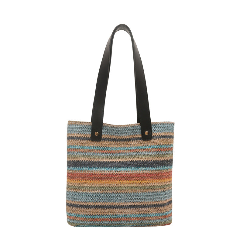 WoColorful Woven Tote Bag Bowlift