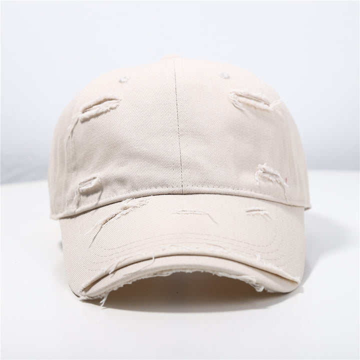 Men's Distressed Classic Cotton Baseball Cap Bowlift