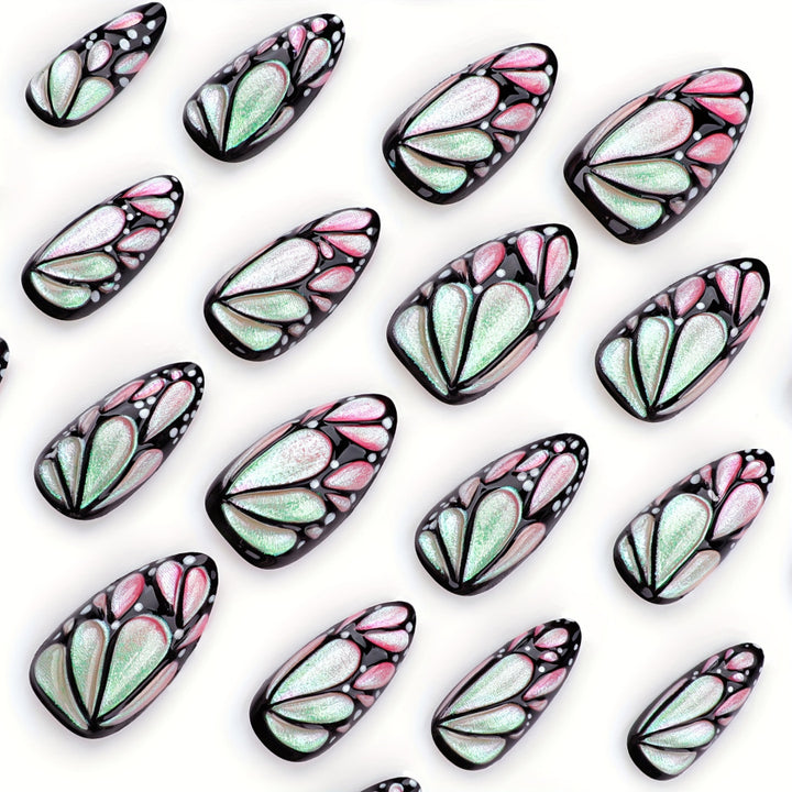 Artistic Butterfly Nail Art Bowlift