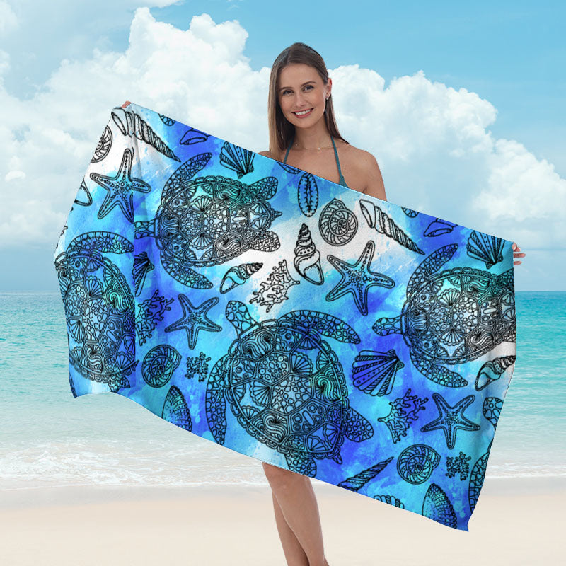 Beach towel with striking surf design Bowlift