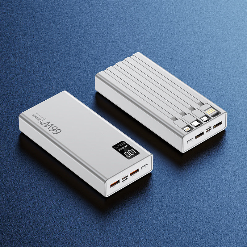 High-performance power bank with integrated fast charging function and digital charging display Bowlift