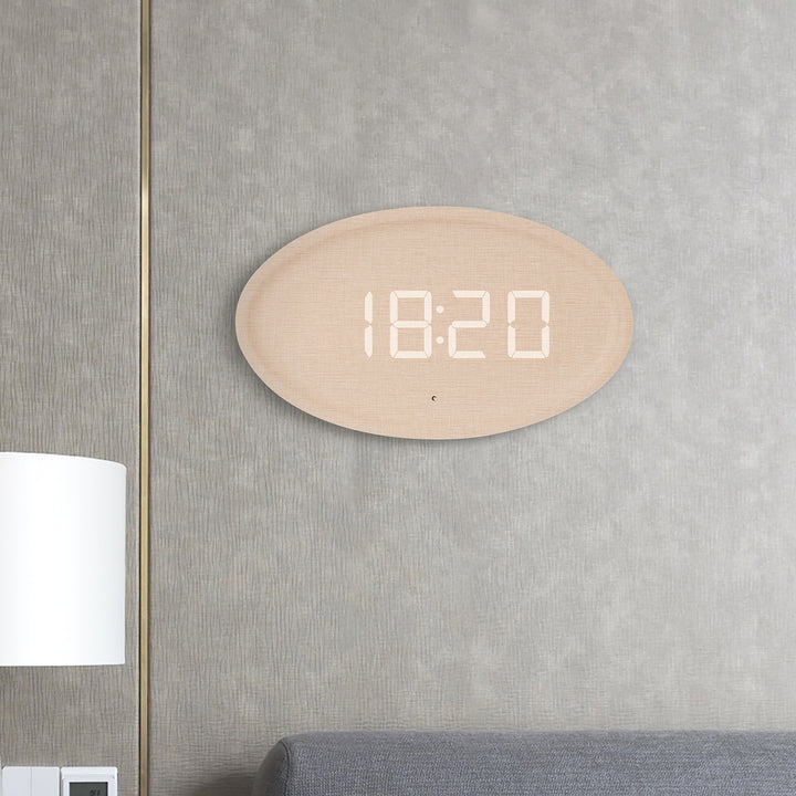 Digital Wall Clock in modern minimalist design Bowlift