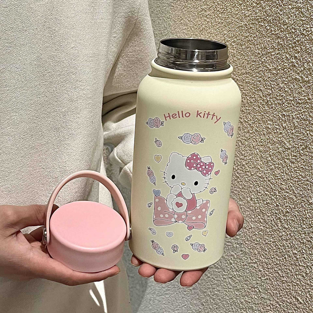Women's insulated drinking bottle with creative Hello Kitty design Bowlift