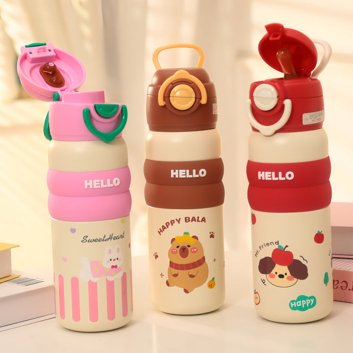 Women's durable water bottle with practical lid Bowlift