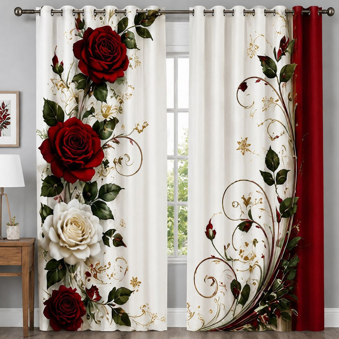 Butterfly-Patterned Decorative Curtains