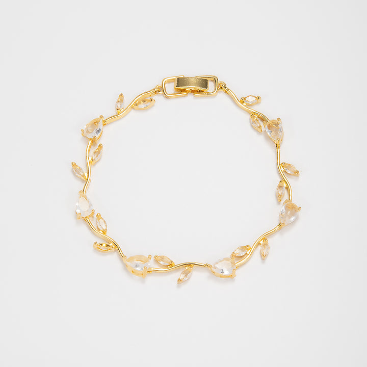 Elegant Floral Design Statement Bracelet Bowlift
