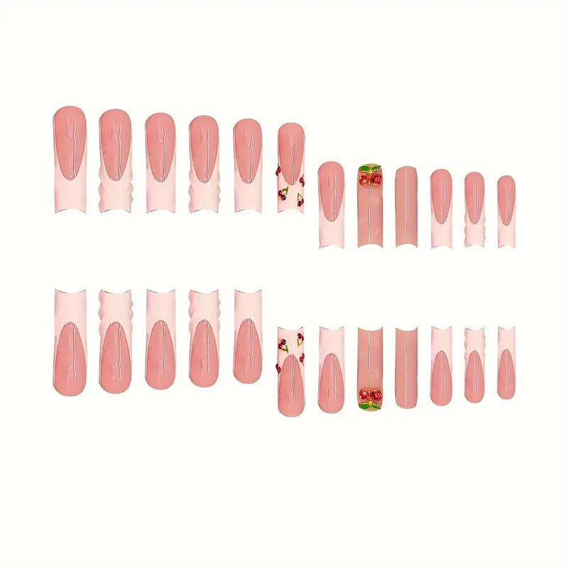 Artistic Cherry Blossom Nail Enhancements Bowlift