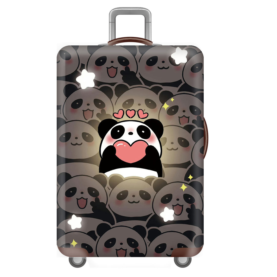 Unisex Hard-shell Travel Suitcase with Playful Panda Design Bowlift