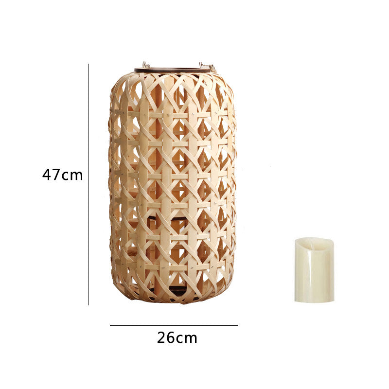 Elegant lantern made of handwoven natural material Bowlift