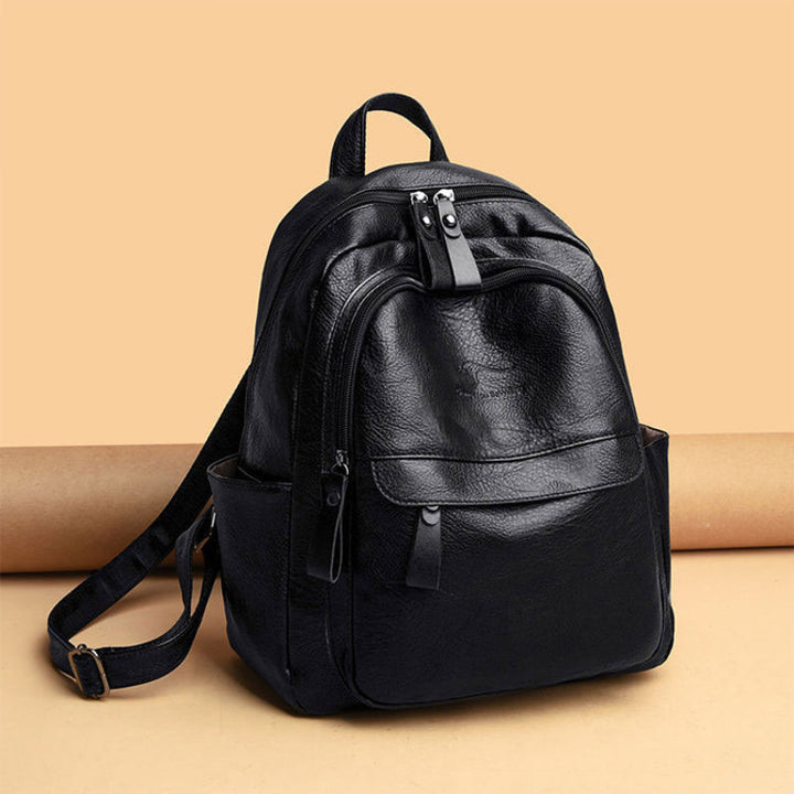 Structured Leather Backpack Bowlift
