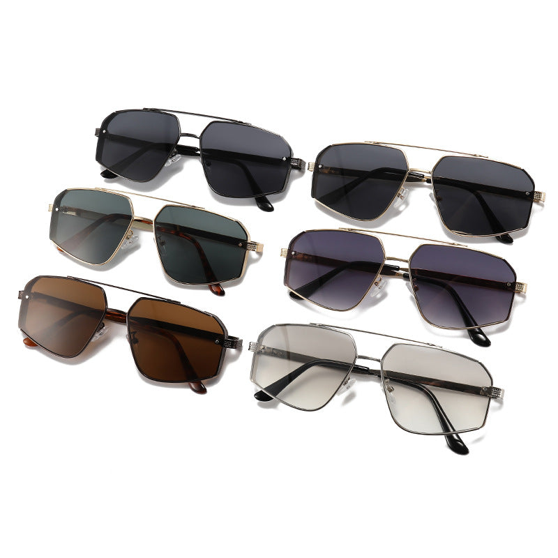 Oversized Geometric Frame Sunglasses Bowlift