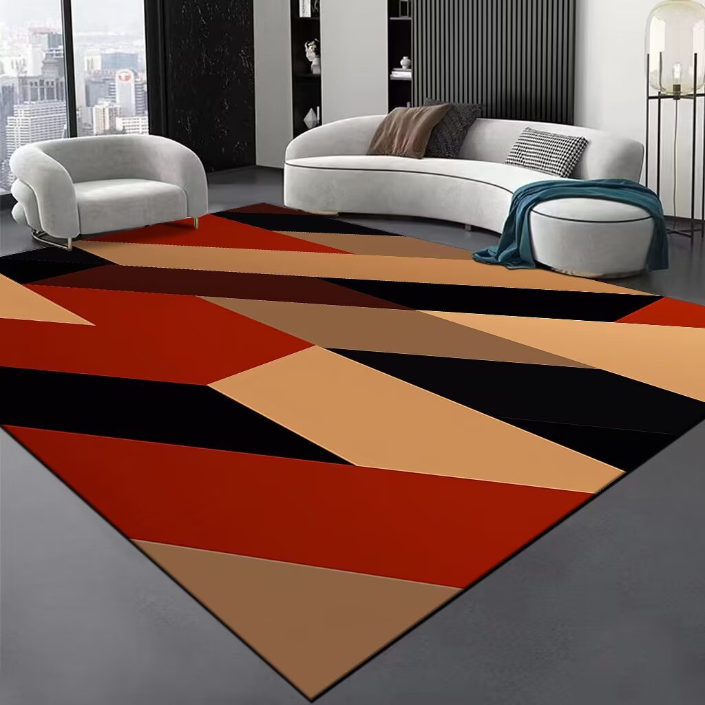 Abstract Swirl Area Rug Bowlift