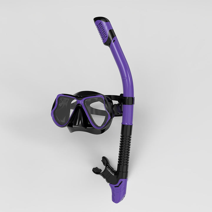 Snorkel mask with ergonomic fit and innovative breathing technology Bowlift