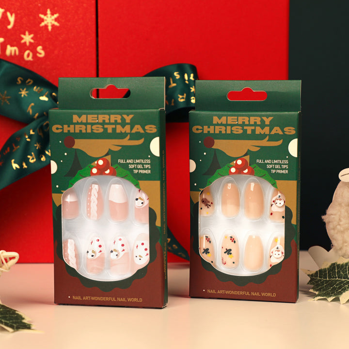 Artful Nail Art in Festive Winter Design Bowlift