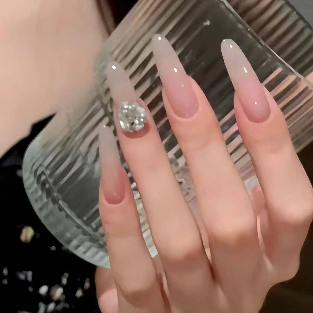 Artistic Floral-Embellished Press-On Nail Art Bowlift
