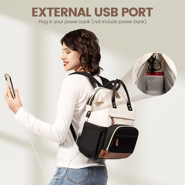 Multifunctional Laptop Backpack with Insulated Interior Compartment and Practical Outer Pockets Bowlift