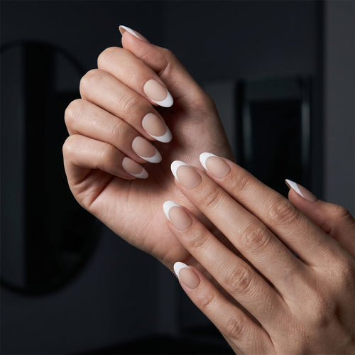 Elegant French Tip Press-On Nails Bowlift 1789389076