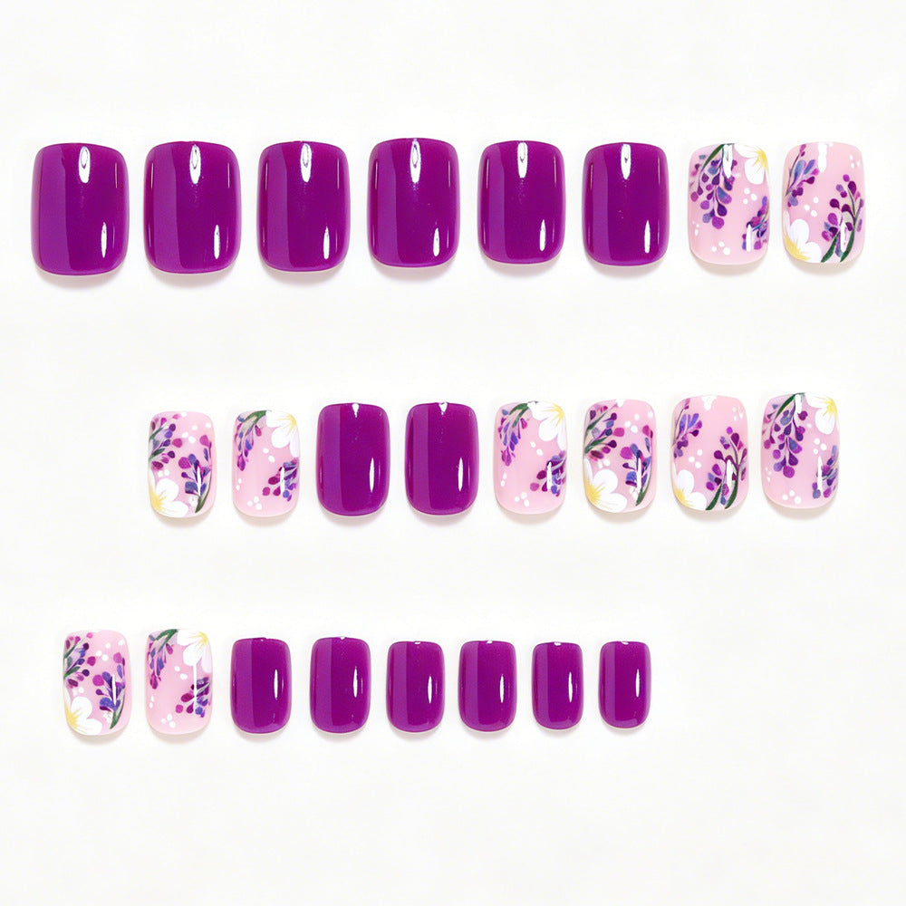Floral Art Press-On Nail Set Bowlift