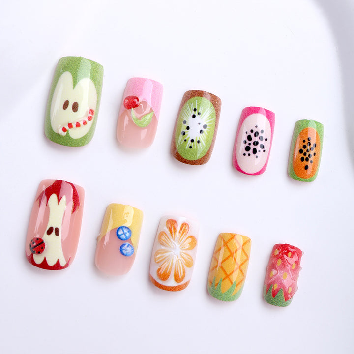 Creative Art Nails with Cheerful Fruit Design Bowlift