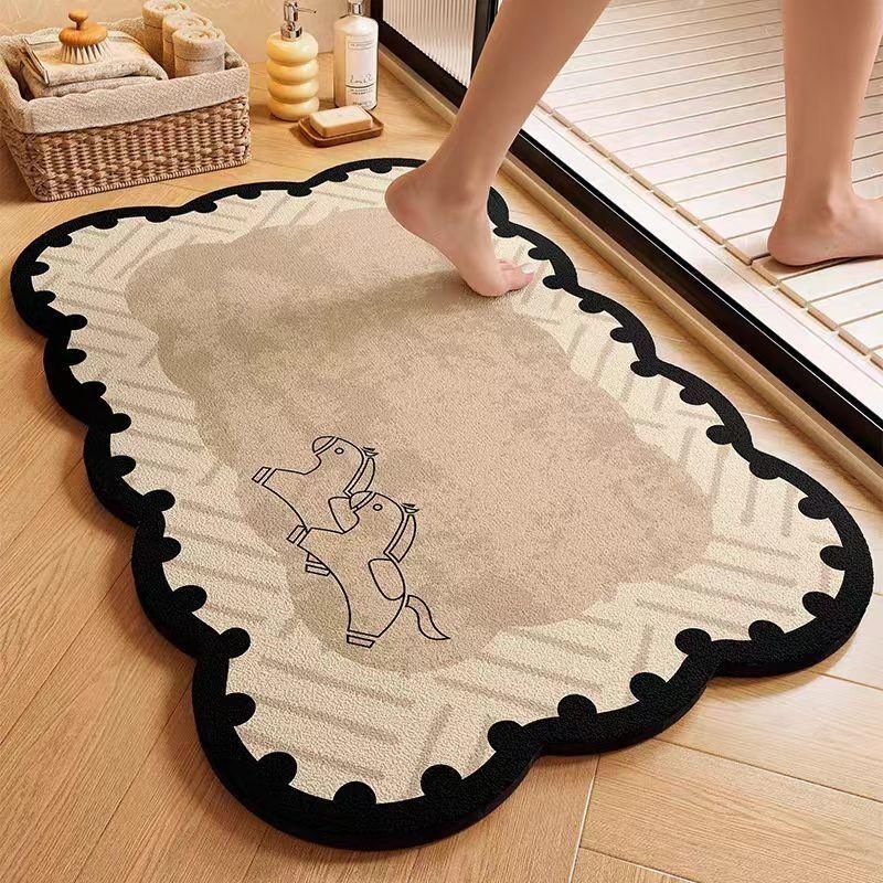 Cute Animal-Themed Plush Bath Mat