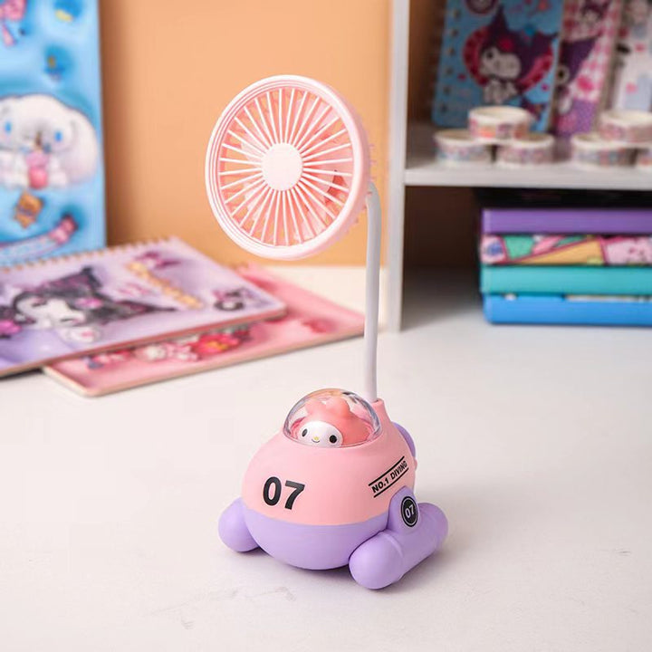 Adorable Cartoon-Themed Desk Fan Bowlift