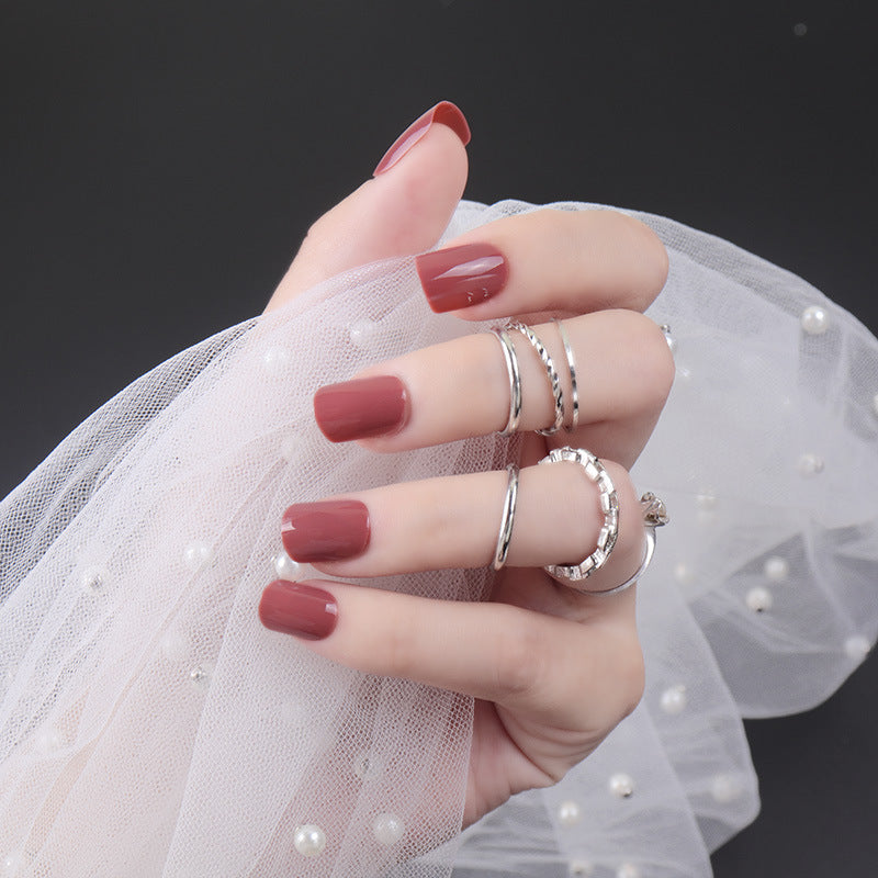 High-Gloss Square Press-On Nails Bowlift