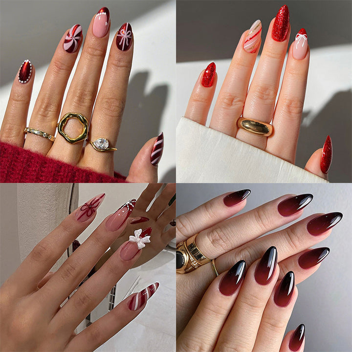 Artificial nail tips with ombre design Bowlift