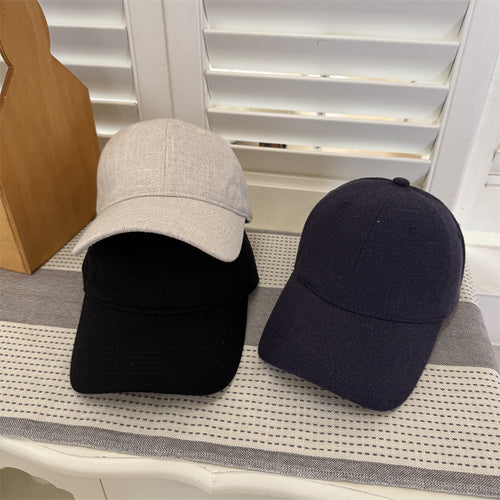 Women's Casual Textured Cotton Baseball Cap Bowlift