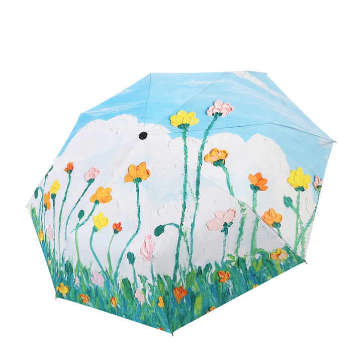 Women's umbrella with floral patterns Bowlift