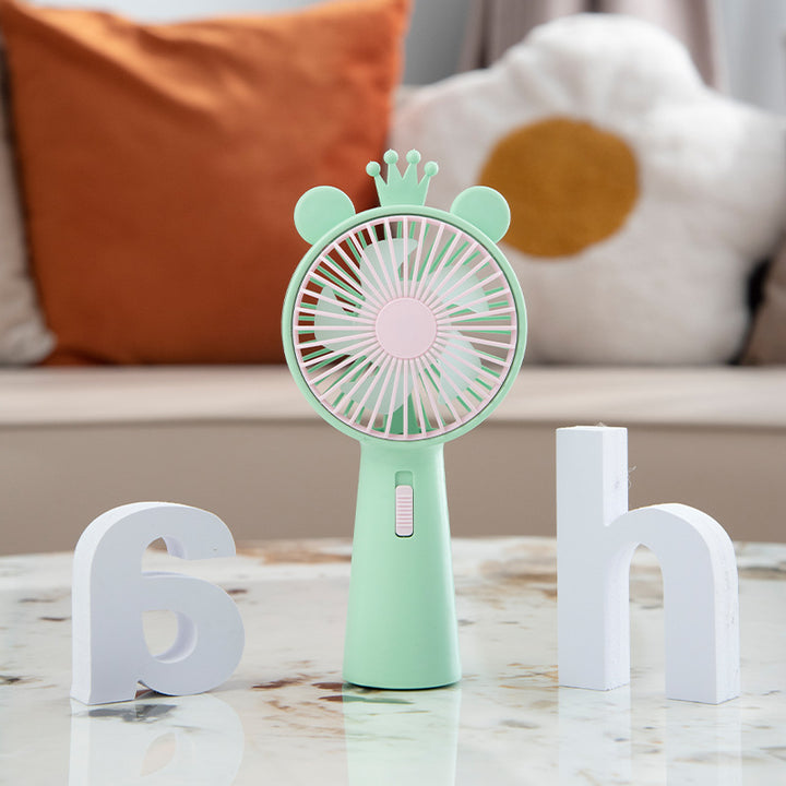 Creative Rabbit Ears Handheld Fan Bowlift