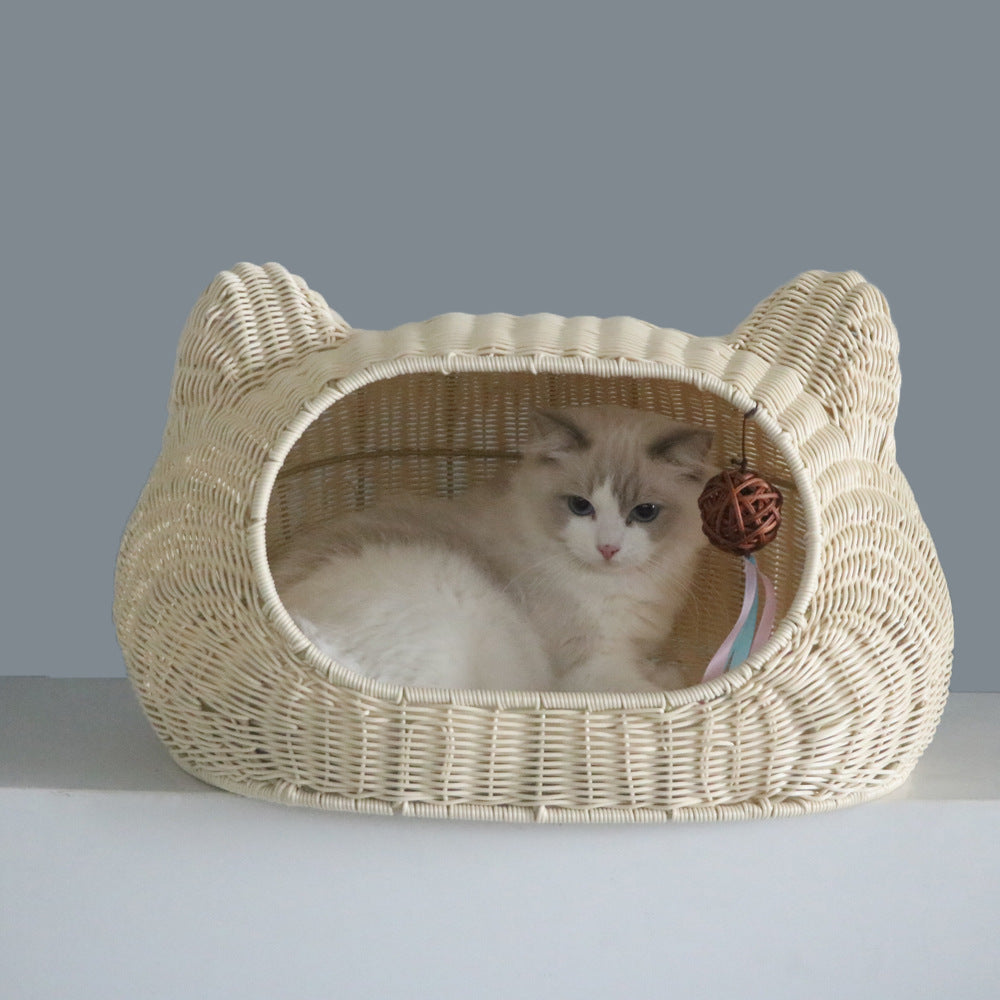 Cozy cat basket with ear design Bowlift