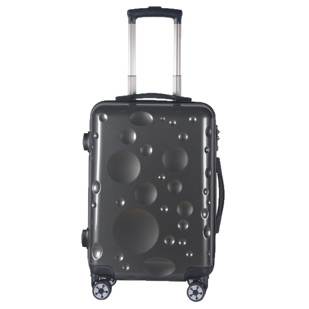 Unisex Modern Bubble-Pattern Hard Shell Spinner Suitcase Bowlift