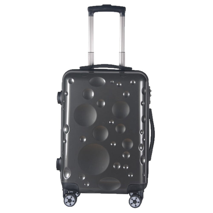 Unisex Modern Bubble-Pattern Hard Shell Spinner Suitcase Bowlift