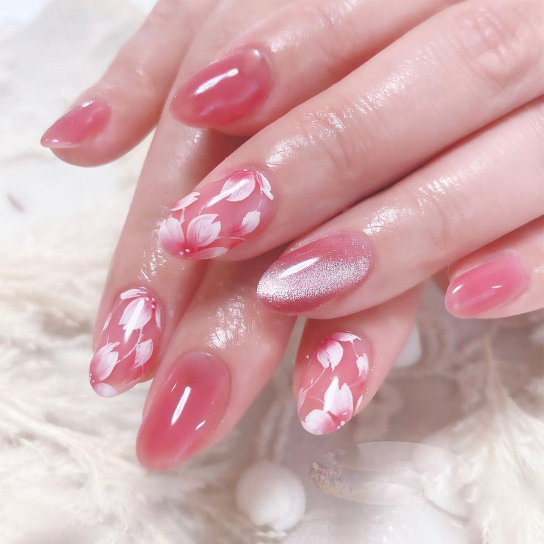 Artful Premium Nail Art with Floral Accents Bowlift