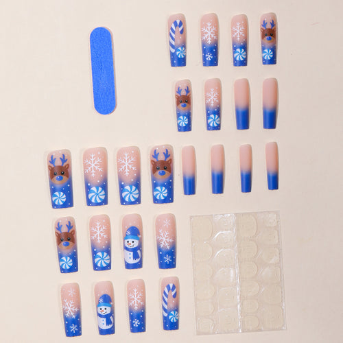 Festive Winter-Themed 3D Nail Art Extensions Bowlift