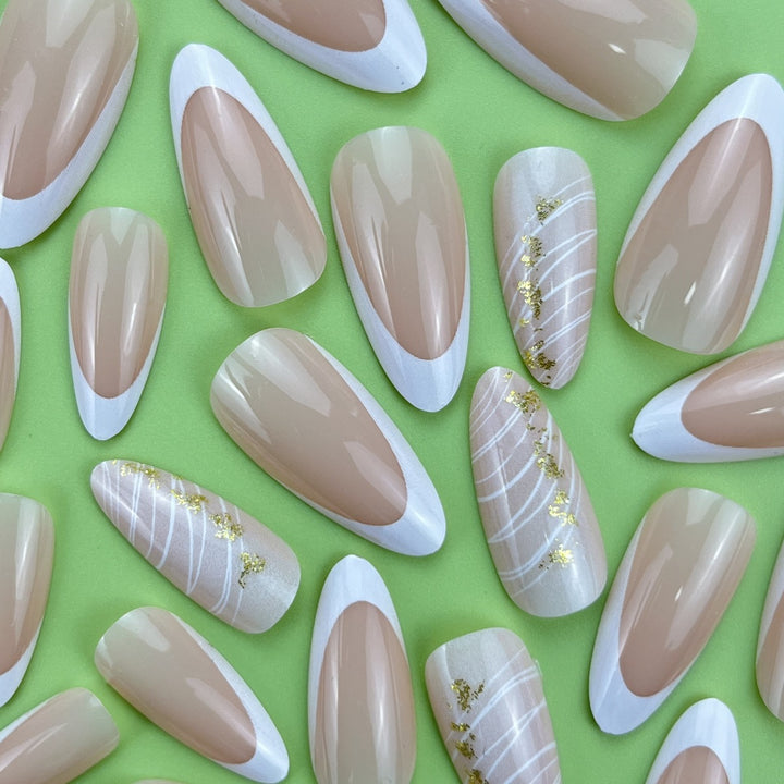 Elegant Almond-Shaped Nail Extensions Bowlift