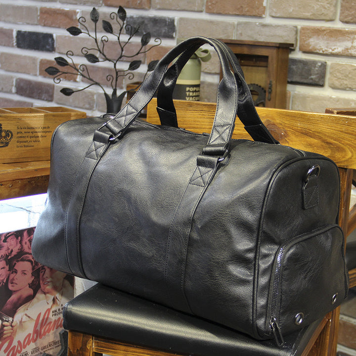 Stylish Travel Bag Made of High-Quality Synthetic Leather Bowlift