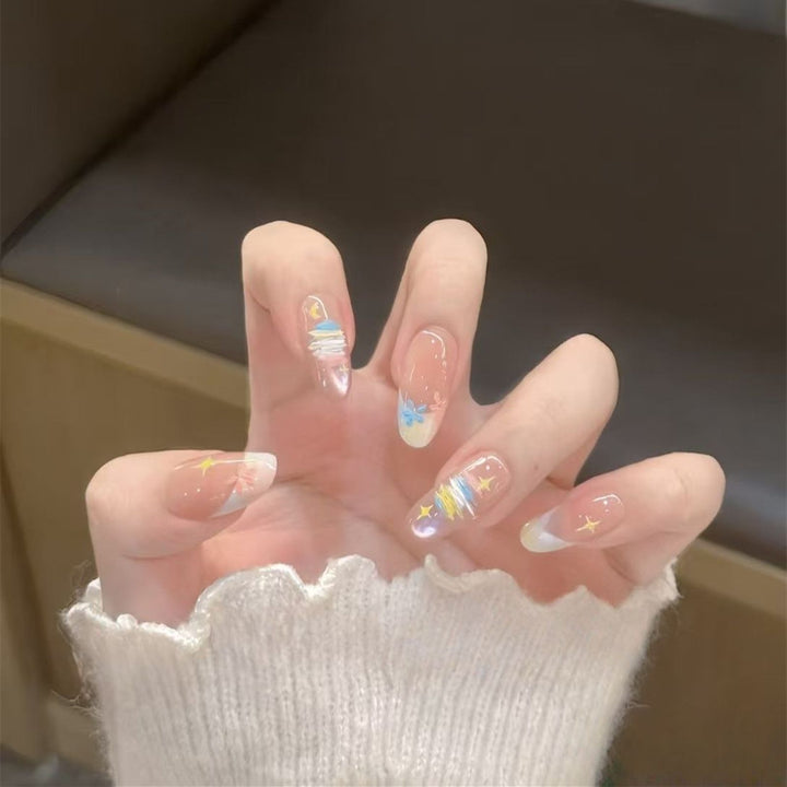 Artificial nails with elegant ombre finish Bowlift