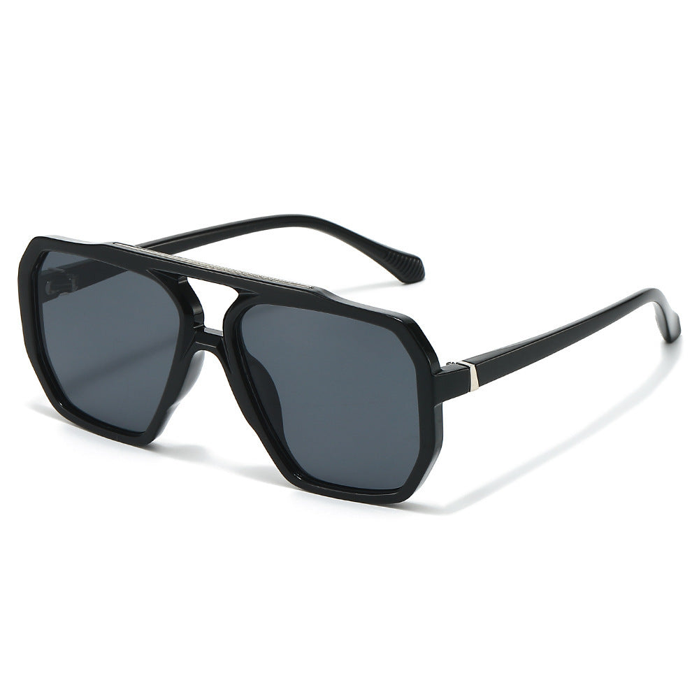 Oversized Hexagonal Frame Sunglasses Bowlift